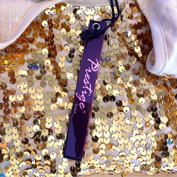 Gold Sequin Short Party Bodycon Dress•Size M - Picture 10 of 11